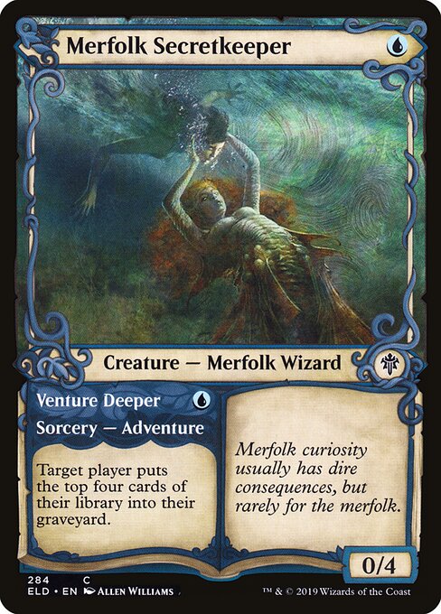 Merfolk Secretkeeper // Venture Deeper 284