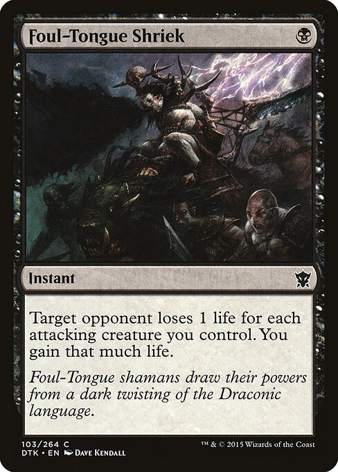 Foul-Tongue Shriek 103
