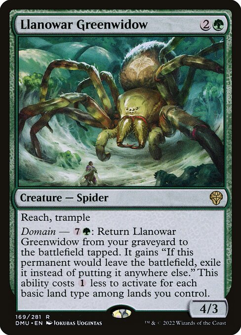 Llanowar Greenwidow 169