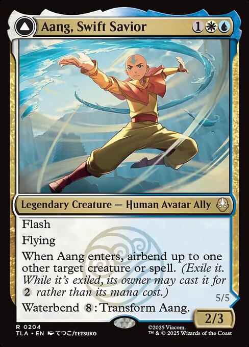 Aang, Swift Savior // Aang and La, Ocean's Fury 204