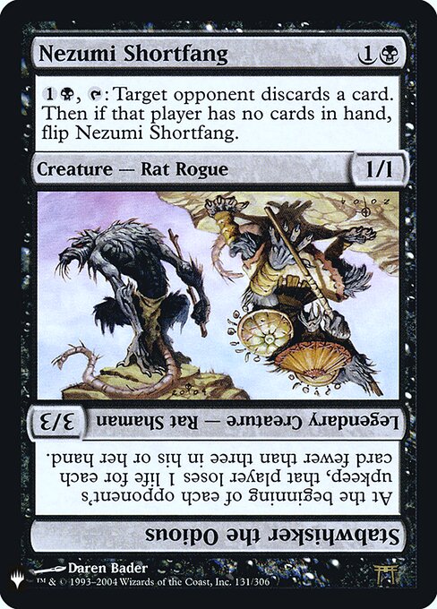 Nezumi Shortfang // Stabwhisker the Odious CHK-131