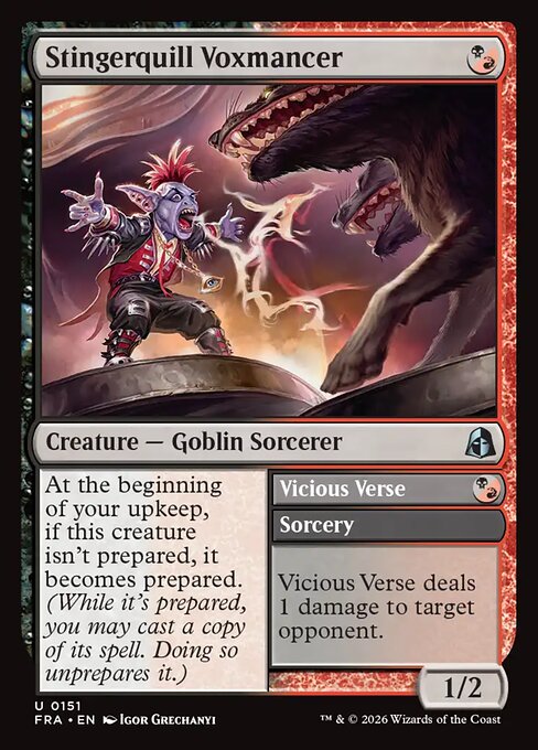 Stingerquill Voxmancer // Vicious Verse 151