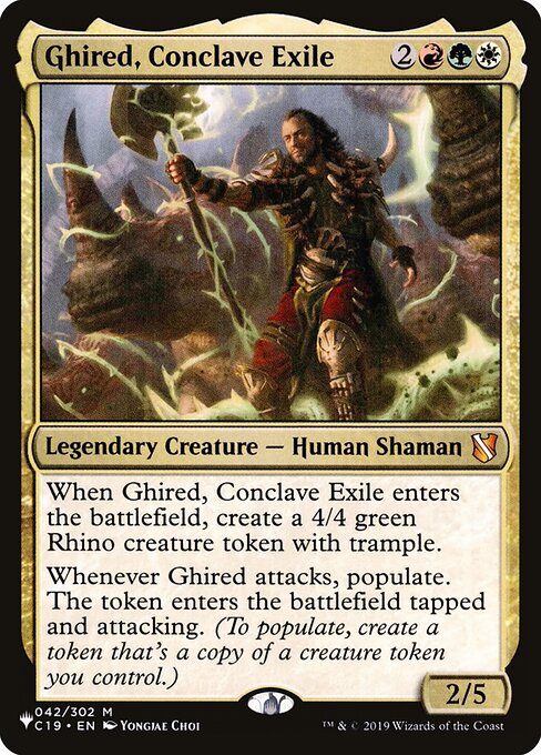 Ghired, Conclave Exile C19-42
