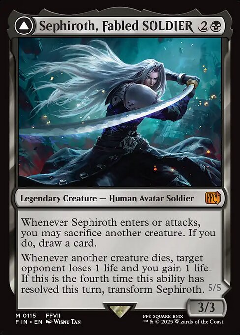 Sephiroth, Fabled SOLDIER // Sephiroth, One-Winged Angel 115