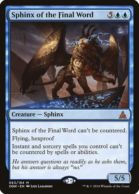 Sphinx of the Final Word 63