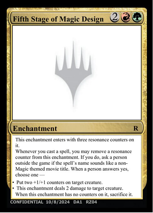 Fifth Stage of Magic Design RZ04o