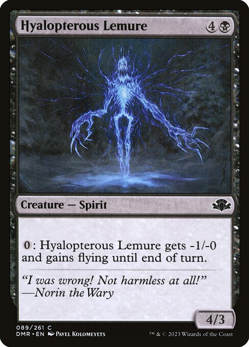 Hyalopterous Lemure 89