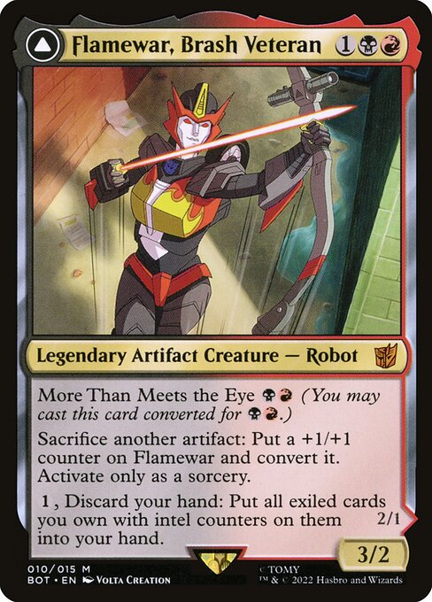 Flamewar, Brash Veteran // Flamewar, Streetwise Operative 10