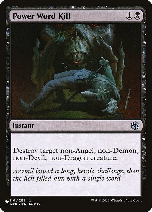 Power Word Kill AFR-114