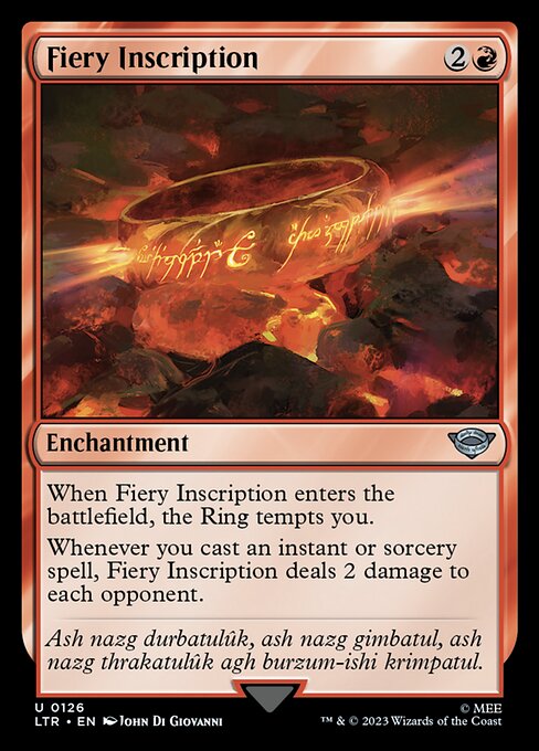 Fiery Inscription 126