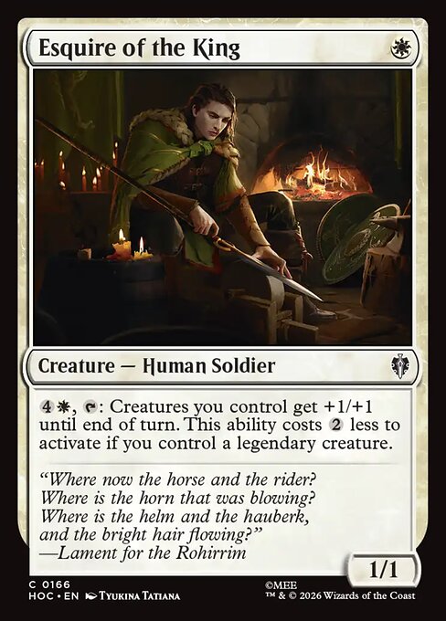 Esquire of the King 166