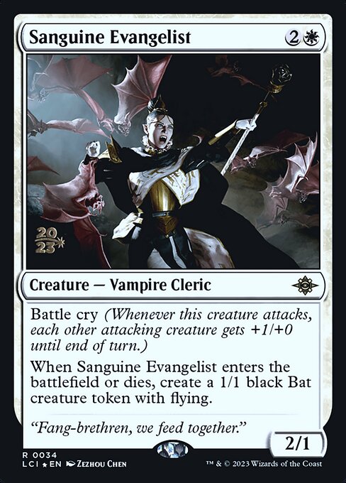 Sanguine Evangelist 34s