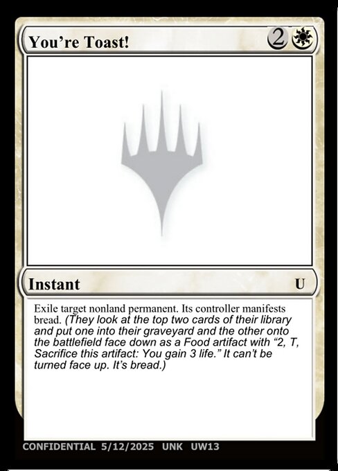 You're Toast! UW13