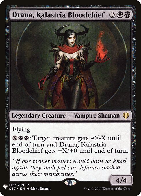 Drana, Kalastria Bloodchief C17-112