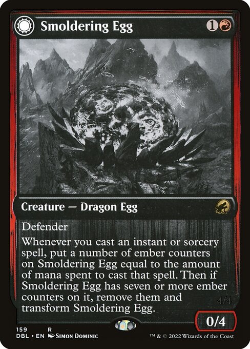 Smoldering Egg // Ashmouth Dragon 159