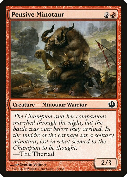 Pensive Minotaur 105
