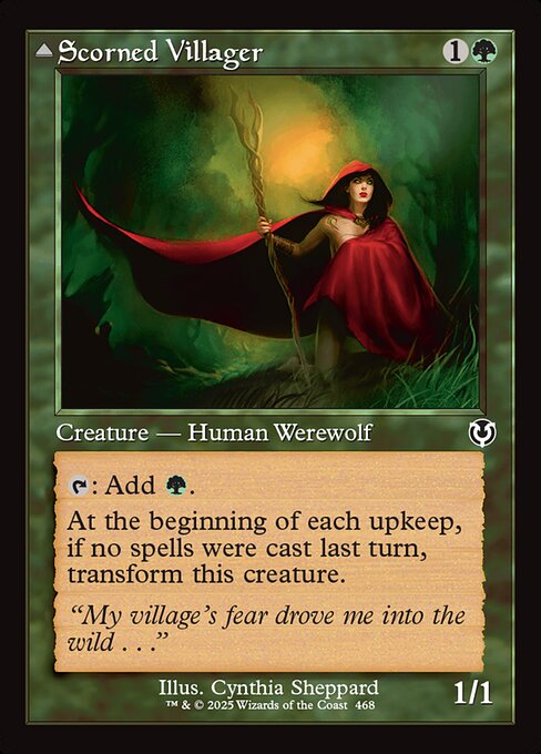 Scorned Villager // Moonscarred Werewolf 468