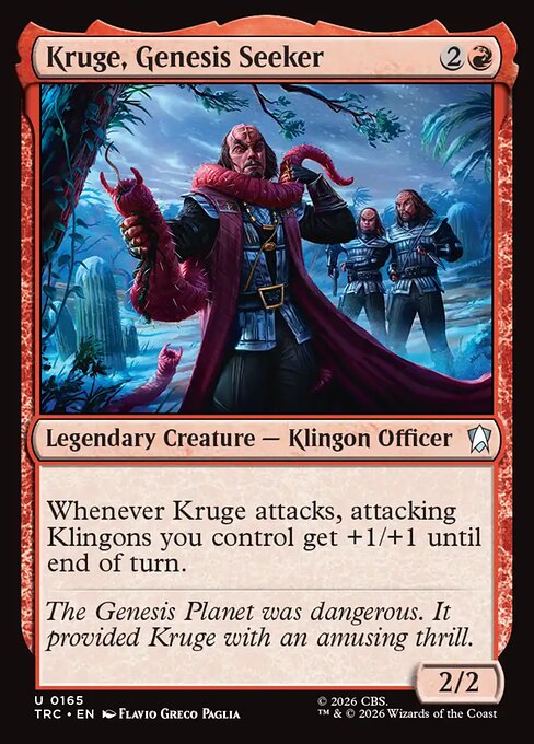 Kruge, Genesis Seeker 165