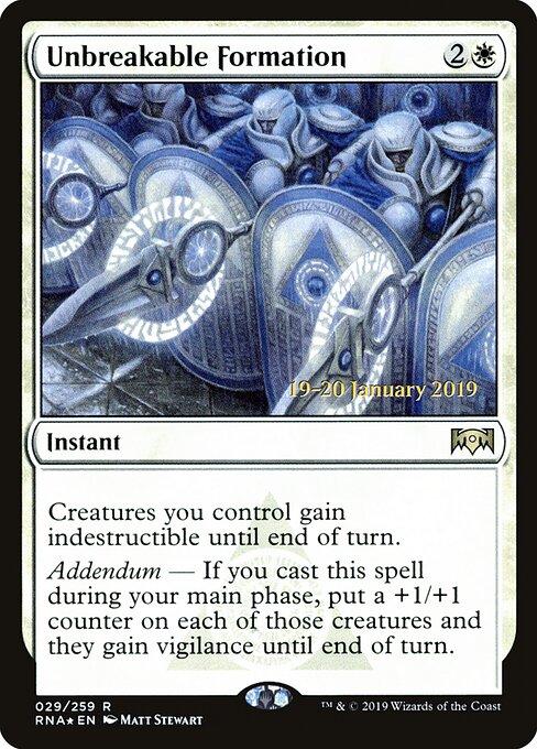 Unbreakable Formation 29s