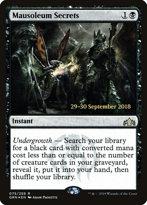 Mausoleum Secrets 75s