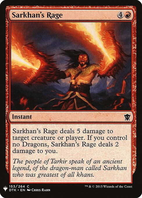 Sarkhan's Rage DTK-153