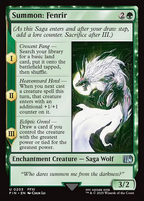 Summon: Fenrir 203