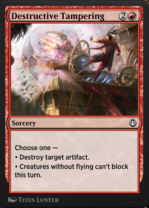 Destructive Tampering 121