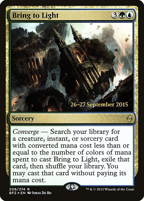 Bring to Light 209s