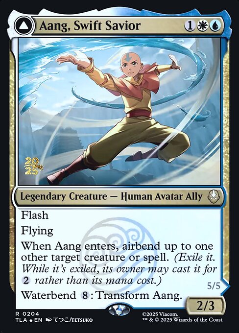 Aang, Swift Savior // Aang and La, Ocean's Fury 204s