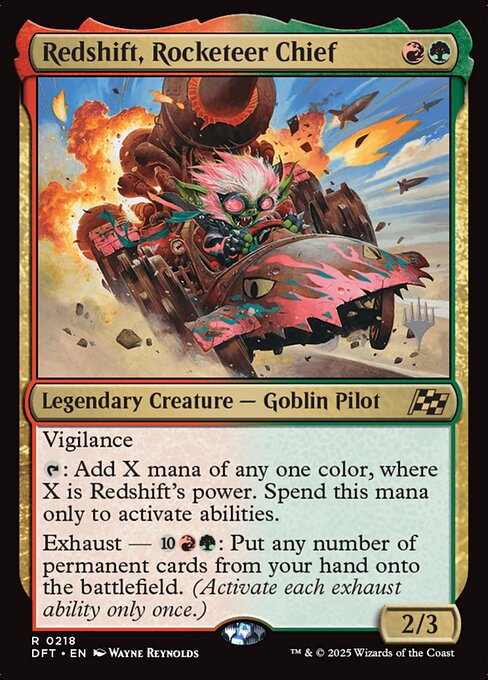 Redshift, Rocketeer Chief 218p