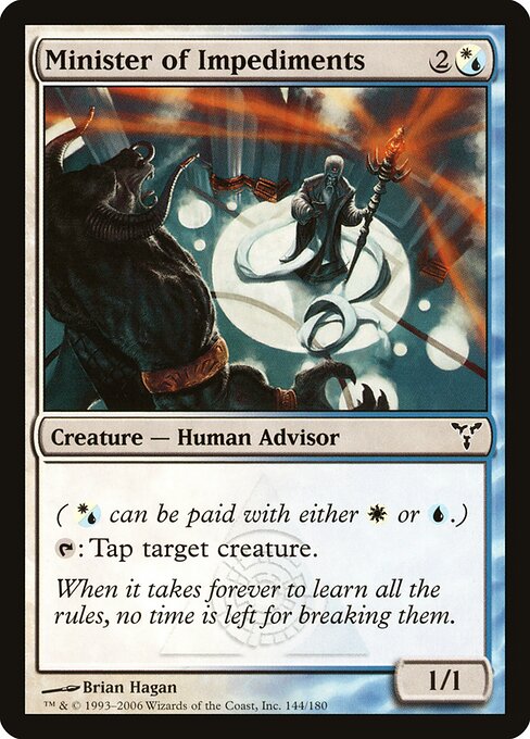 Minister of Impediments 144