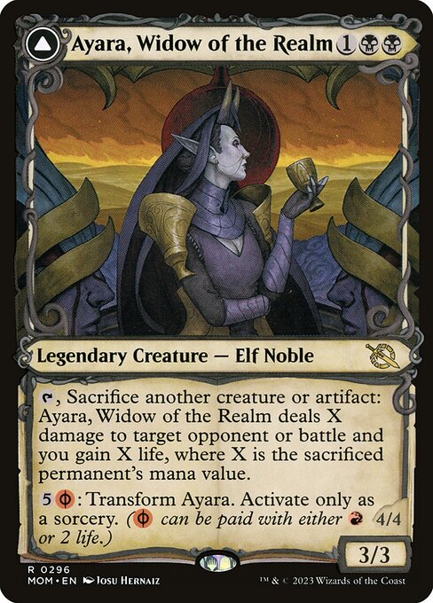 Ayara, Widow of the Realm // Ayara, Furnace Queen 296