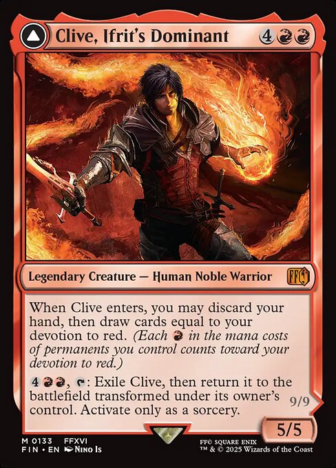 Clive, Ifrit's Dominant // Ifrit, Warden of Inferno 133