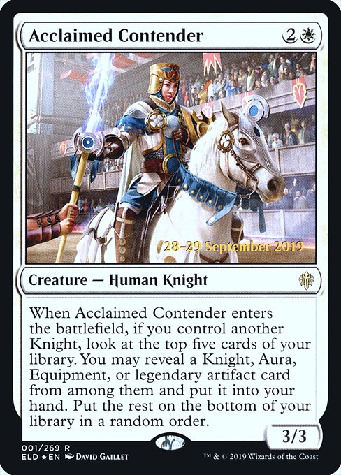 Acclaimed Contender 1s
