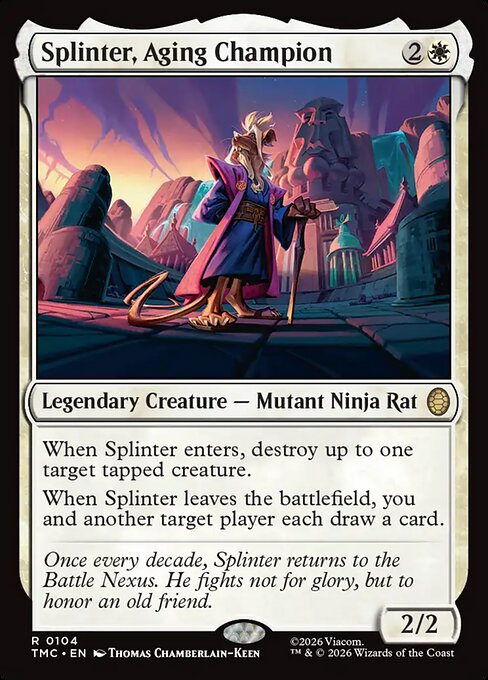 Splinter, Aging Champion 104