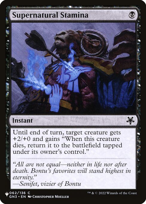Supernatural Stamina GN3-62