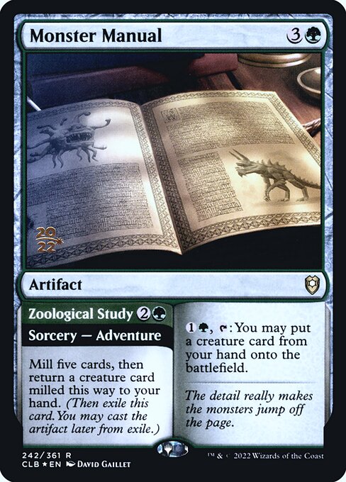 Monster Manual // Zoological Study 242s