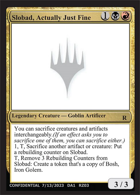 Slobad, Actually Just Fine RZ03a