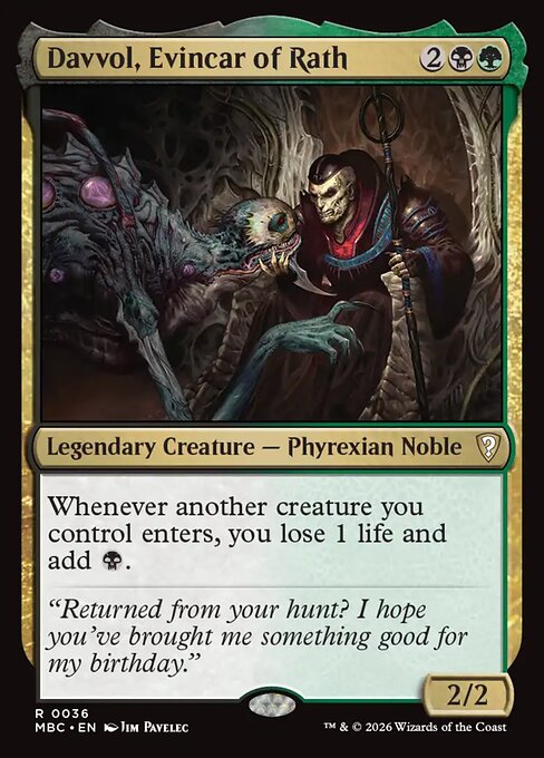 Davvol, Evincar of Rath 36