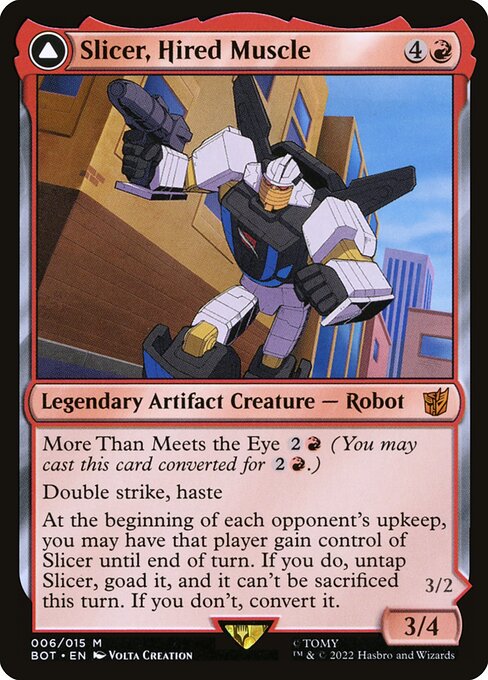 Slicer, Hired Muscle // Slicer, High-Speed Antagonist 6