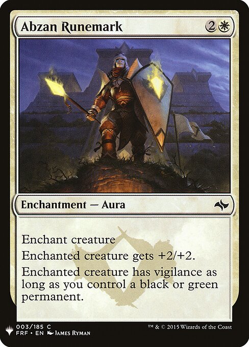 Abzan Runemark FRF-3