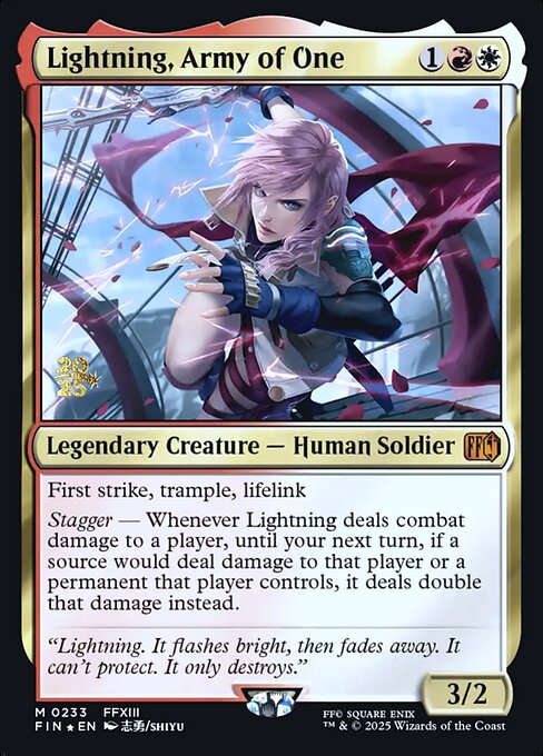 Lightning, Army of One 233s