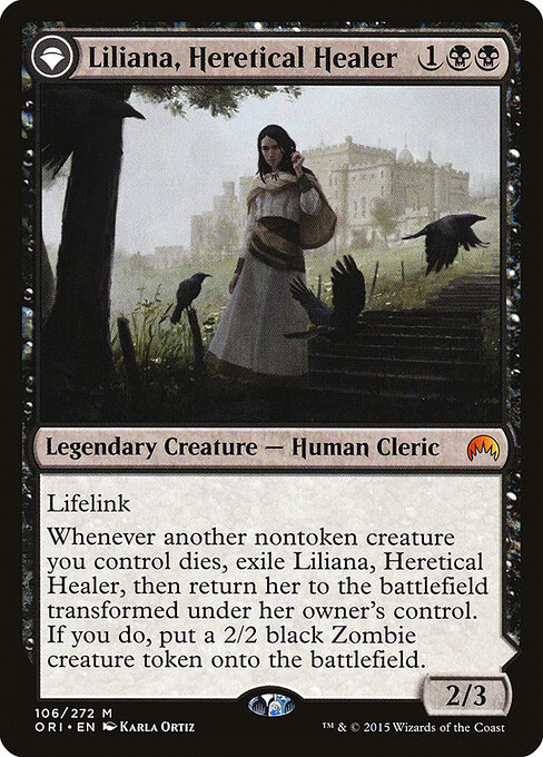 Liliana, Heretical Healer // Liliana, Defiant Necromancer 106