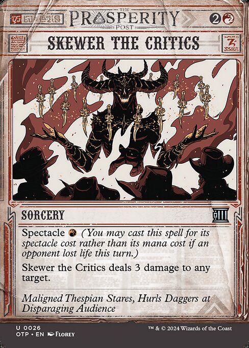 Skewer the Critics 26