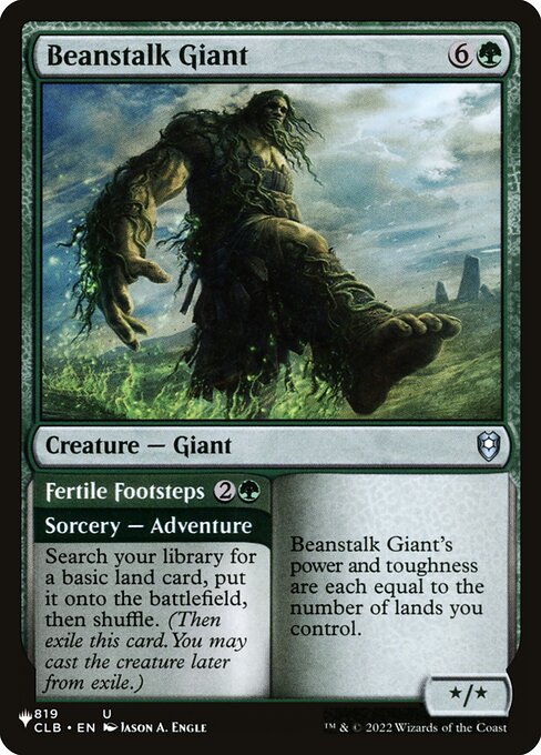 Beanstalk Giant // Fertile Footsteps CLB-819