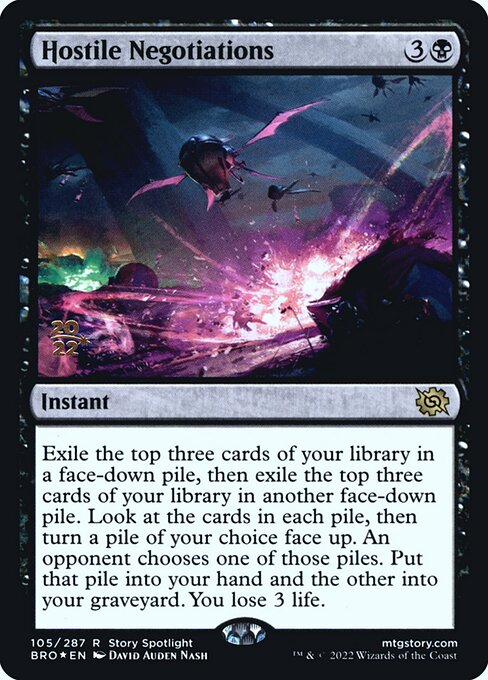 Hostile Negotiations 105s