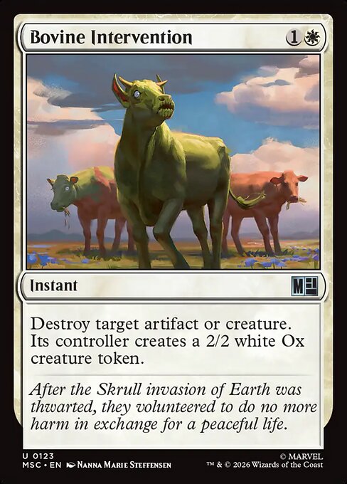 Bovine Intervention 123
