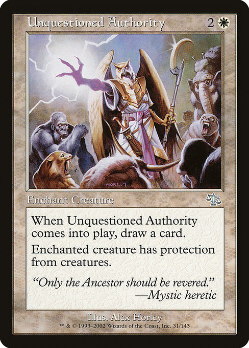 Unquestioned Authority 31