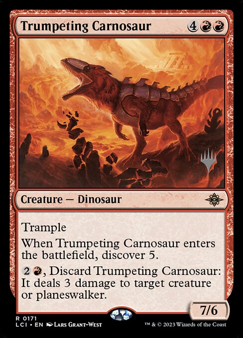 Trumpeting Carnosaur 171p