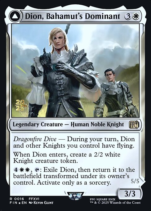 Dion, Bahamut's Dominant // Bahamut, Warden of Light 16s
